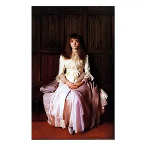 Pintura al Óleo de Figura Femenina de la Señorita Elsie Palmer, por el Artista Social Americano <span class=keywords><strong>John</strong></span> Singer Sargent - Product Image 1
