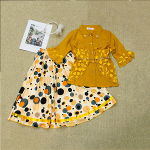 Elsali, traje <span class=keywords><strong>para</strong></span> niñas, nuevo <span class=keywords><strong>estilo</strong></span>, <span class=keywords><strong>ropa</strong></span> <span class=keywords><strong>para</strong></span> niñas <span class=keywords><strong>adolescentes</strong></span>, Top <span class=keywords><strong>de</strong></span> media manga <span class=keywords><strong>de</strong></span> gasa con flores 3D con falda <span class=keywords><strong>de</strong></span> cadena en la cintura <span class=keywords><strong>de</strong></span> perlas, <span class=keywords><strong>Ropa</strong></span> <span class=keywords><strong>para</strong></span> Niñas - Product Image 6