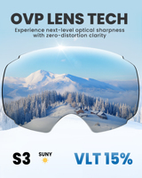 Lunettes de ski - Protection UV400, verres polarisés anti-buée, lunettes de ski de snowboard design |   Lunettes de soleil de sport OEM pour sports de neige