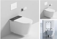 Vente directe d'usine de nouveaux appareils sanitaires en céramique cuvette de siège de toilette intelligente montée sur le sol pour WC