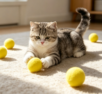Offre Spéciale : Lanceur de Balles Interactif pour Animaux de Compagnie, Style Sportif, en Plastique EVA, à Propulsion d'Air, pour Chats et Chiens Domestiques