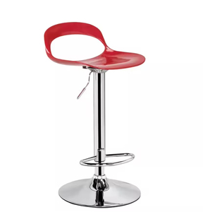 Chaise de bar moderne à dossier rond, pivotante, en plastique, pour salle à manger, salon, bar à domicile – Vente en gros, offre spéciale - Product Image 3