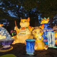 Lanterne LED personnalisée grand format sur le thème du chat, étanche, pour festivals, Ramadan, rentrée scolaire, extérieur, jardin, sculpture lumineuse, événements, parcs