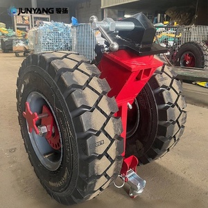 Roulettes pivotantes en caoutchouc et acier de haute qualité, 9 tonnes, avec roulement à billes, diamètre de roue 550 mm, pour le transport de conteneurs - Product Image 6