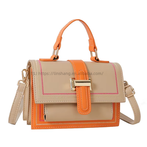 Manufacture Wholesale Candy Color Bags Ladies Retro Cover Bag <b>Handbag</b> Soft <b>Small</b> Leather Shoulder Bags for Ladi Tanjing - Product Image 1