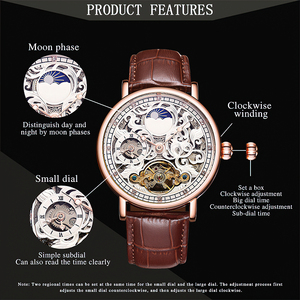 Nuevo Reloj Mecánico de Negocios para Hombre, Reloj Mecánico Impermeable para Hombre - Product Image 3