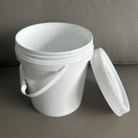 Usine de seau en plastique de haute qualité 1/2/3/4/5 litres vente en gros couleurs personnalisables sûres et hermétiques pour une utilisation polyvalente
