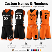 Conjunto de Baloncesto Personalizado para Niños, para Academias, Camiseta y Pantalones Cortos Sublimados con Nombres y Números de Jugadores