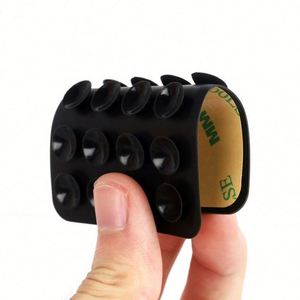 Support de téléphone multifonctionnel en silicone avec ventouse et adhésif, personnalisable avec logo et couleur, pour voiture et bureau, cadeaux d'entreprise - Product Image 3