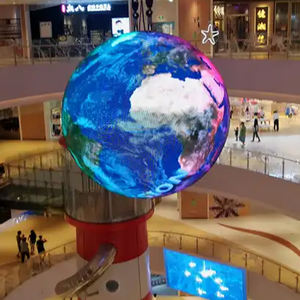 Écran LED créatif à angle de vue de 360 degrés, écran sphérique sphérique LED intérieur P2, diamètre 4 m, prix personnalisé en usine - Product Image 1