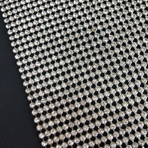 Vải pha lê kim loại đồng sáng bóng chất lượng cao 6 MM, đính đá pha lê, dùng cho may mặc - Product Image 4