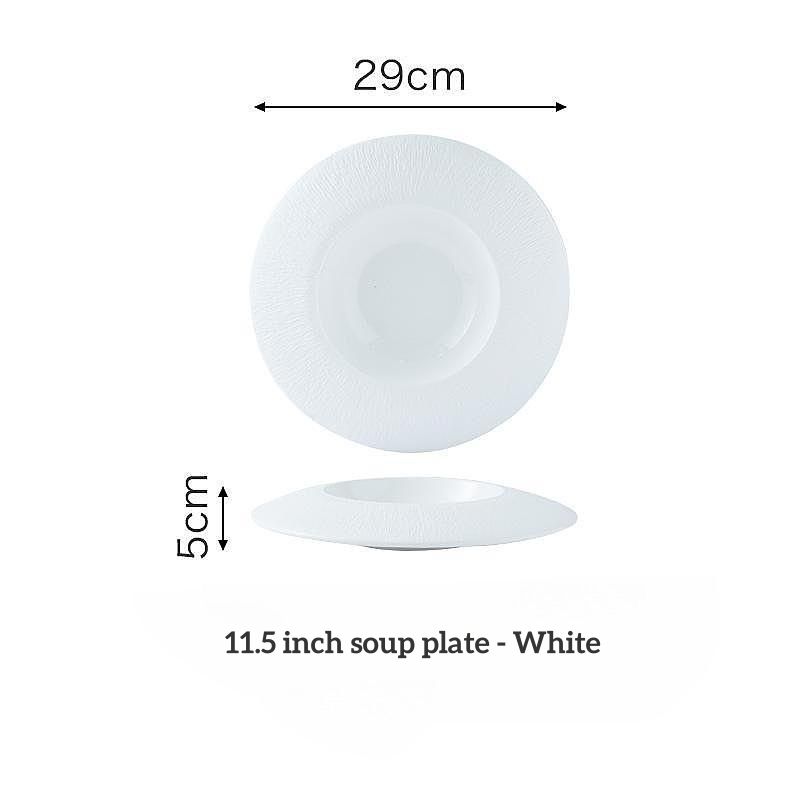 11 inch soup plate white (bulk packing)