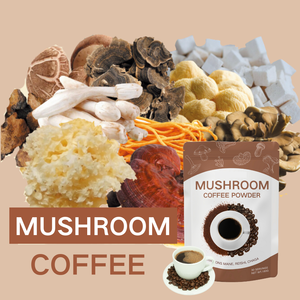 Bolsa de polvo de extracto de café Ganoderma de hongo Reishi instantáneo de etiqueta privada orgánica embalaje mezcla de café Premium - Product Image 2