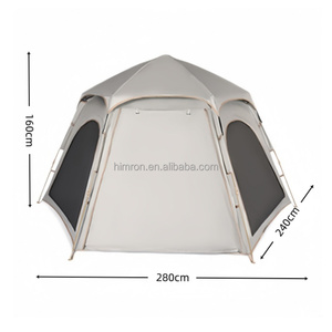Carpa Hexagonal para Acampar al Aire Libre para 4-6 Personas, Apertura Automática Rápida, Carpas Impermeables y Resistentes al Viento para Acampar al Aire Libre - Product Image 3