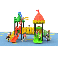 Aire de jeux extérieure pour maternelle, équipement de terrain de jeu extérieur, grande aire de jeux extérieure en plastique