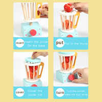Mainan Dapur Mini 4-in-1 Montessori Kayu Edukatif untuk Anak-anak Prasekolah, Bayi, dan Balita