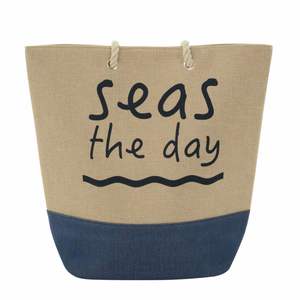 Bolsa de Compras de Moda Ecológica de Diseño Gratuito al por Mayor para Mujer, Bolsa de Playa de Gran Tamaño - Product Image 1