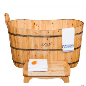 120cm fashionable wholesale cheap Wooden Freestanding tubs Bathtub hot tubs hot sale factory price