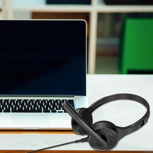 Auriculares con cable y micrófono de 3,5mm, auriculares con reducción de ruido, almohadillas suaves acolchadas, universales para ordenador y teléfonos móviles - Product Image 4