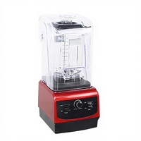 Robot culinaire professionnel 1800W, capacité 2,2L, couleur rouge/noir, avec écran numérique pour café et bar