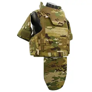 Chaleco táctico protector de nuevo estilo 2024, chaleco MOLLE de corte láser de poliéster duradero, chaleco táctico de camuflaje de cuerpo completo multifuncional