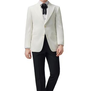 Chaquetas hechas a medida, chaqueta <span class=keywords><strong>de</strong></span> traje negra <span class=keywords><strong>de</strong></span> <span class=keywords><strong>alta</strong></span> <span class=keywords><strong>costura</strong></span> sólida moderna, traje <span class=keywords><strong>de</strong></span> gama <span class=keywords><strong>alta</strong></span> italiano <span class=keywords><strong>de</strong></span> negocios para hombre - Product Image 3