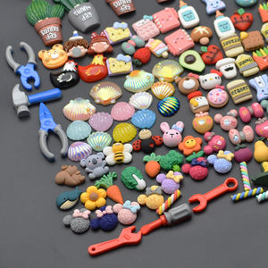 Schattige platte miniatuur versieringen van hars: dieren, schelpen, vogels, planten, gereedschap, fruit, snoep, voedsel, charms voor nagels, ijshoorntjes, cabochons - Product Image 5