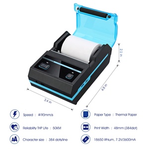 Impresora térmica de facturas de etiquetas, máquina de impresión térmica de 80mm de color azul, MHT-P80F, barata - Product Image 5