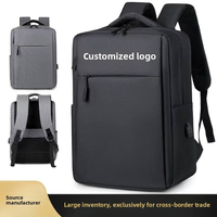 Sac à dos de voyage et d'affaires en jean imperméable et respirant, grande capacité, avec compartiment pour ordinateur et doublure en polyester