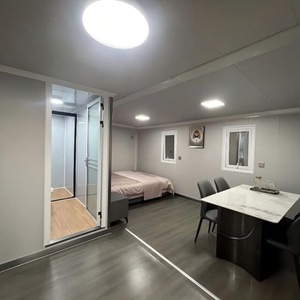 Casa Contenedor Moderna de Acero Expandible de Doble Ala de Lujo de 20-40 Pies, Plegable, Prefabricada, con Dos Dormitorios y Un Baño, para Escuela - Product Image 5