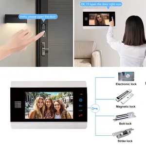 Fast shipping bestseller in Oversea Doorbell with Video Camera in 4wire System,video Door Phone 2.0 MP