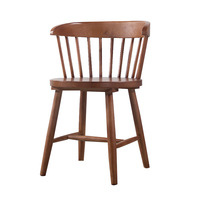 Chaise de salle à manger sans accoudoirs en bois de frêne massif, style médiéval, multifonctionnelle, pour hôtel et restaurant, usage domestique