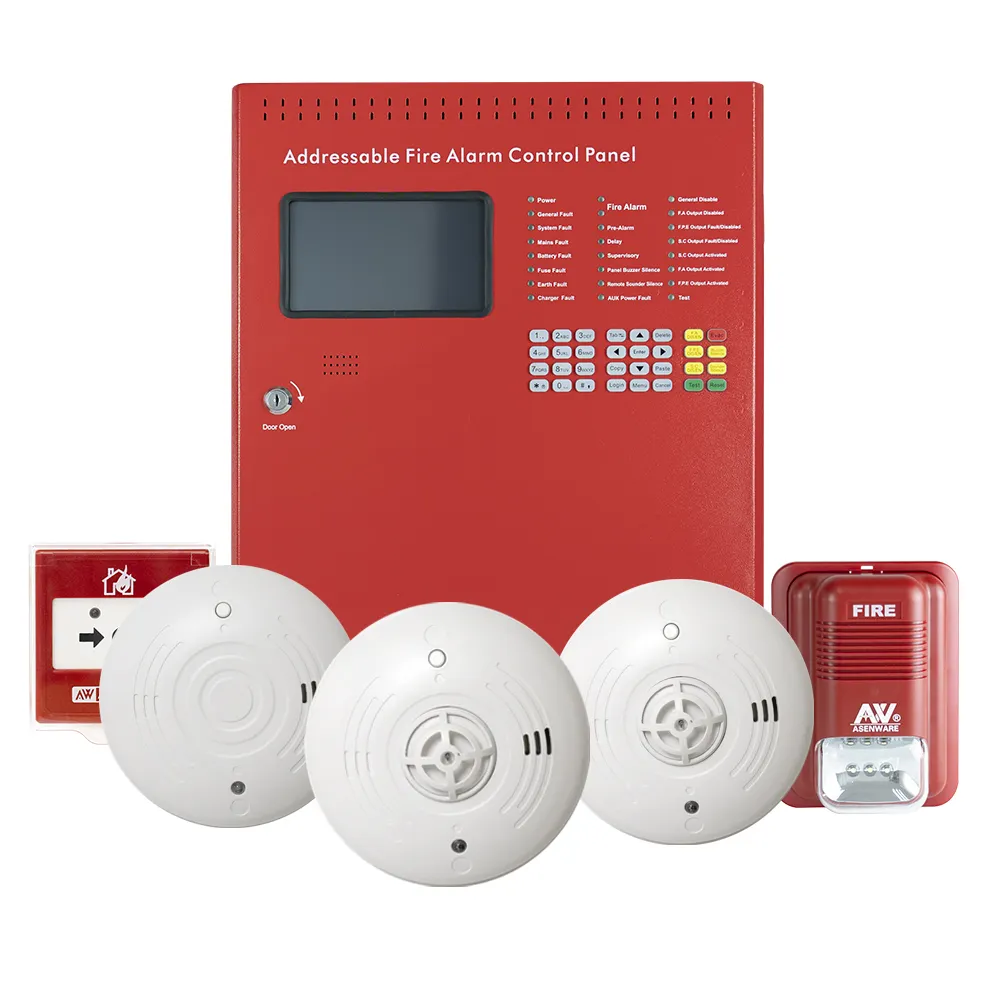 Produsen Multi Bahasa Dukungan Nirkabel Sistem Fire Alarm