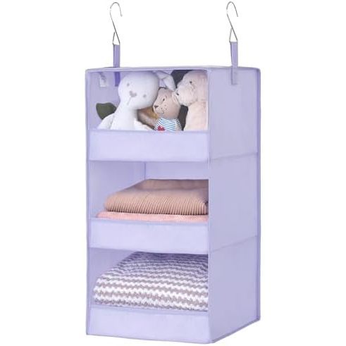 3 étagères violet