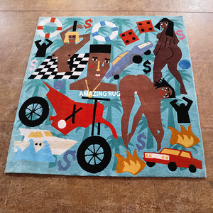 Tapis personnalisé découpé sur mesure, design anime <span class=keywords><strong>3D</strong></span> tufté, logo personnalisé, fait main, avec dimensions spéciales, tapis sur mesure - Product Image 2