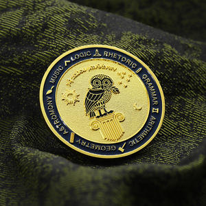 Pièce commémorative personnalisée en alliage de zinc plaqué or, double face, émail 3D, figurine d'animal, logo métallique, pièces de défi - Product Image 5