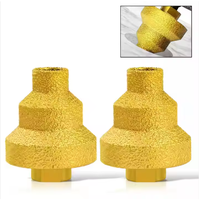M10 M14 Filetage 20-35-50mm Étape Diamant Chanfrein Foret Angle Meuleuse Trou Scie pour Marbre Carrelage Maçonnerie Béton Porcelaine