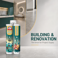 Mortier époxy pour carrelage, résistant aux produits chimiques, haute résistance, mastic de joint pour projets de sols et murs en céramique, porcelaine, salle de bain et cuisine