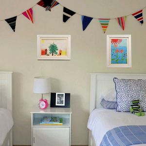 กรอบจัดเก็บรูปภาพ50ภาพแนวแฟชั่นสำหรับเด็กเครื่องประดับติดผนังสไตล์ลายทางที่เปิดด้านหน้าสำหรับงานศิลปะสำหรับเด็ก - Product Image 5