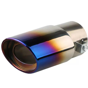 Terminale di Scarico Universale AsiaLink per Auto, 63mm, in Acciaio Inox Lucidato a Specchio, Finitura Cromata, Modifica per Terminale Posteriore - Product Image 5