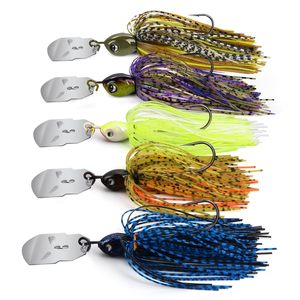 Señuelo Chatterbait de 17g con Cabeza de Pez y Aleta, Buzz Bait, Señuelos de Silicona con Falda, Jigs para Lubina, Spinnerbait - Product Image 1