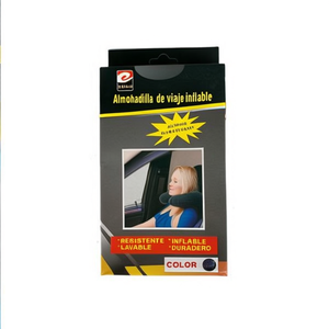 MNJ Inflatable Travel Pillow Neck Support Compact Portable Color Black Ref 19883 - Product Image 2