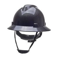 Gorra DE SEGURIDAD HDPE Protección solar Ala ancha Negro Ala grande Sombrero Casquette De s Curit Casco de rescate