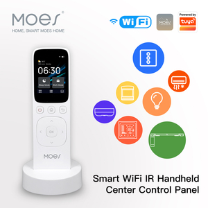 Panneau de commande central intelligent <span class=keywords><strong>MOES</strong></span> Wifi Tuya, écran tactile sans fil, télécommande infrarouge portable pour appareils électroménagers - Product Image 2