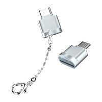 Mini lecteur de carte métallique Type-C haute vitesse, adaptateur de carte mémoire TF OTG 30 compatible avec les téléphones Android et iOS, fabriqué en Chine