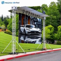Pantalla LED Móvil de Alquiler P3.91 500x500mm, Pantalla LED para Exteriores, Conciertos, Eventos, Bodas, Iglesias, Panel LED HD Impermeable IP65