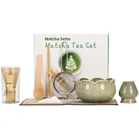Bol en céramique Lotus Matcha Service à thé Matcha Fouet à thé Dynastie Song Ensemble d'outils pour la cérémonie du thé