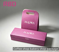 Boîte cadeau de luxe personnalisée avec logo OEM, boîte en papier violette pour pâtisseries de l'Aïd du Moyen-Orient