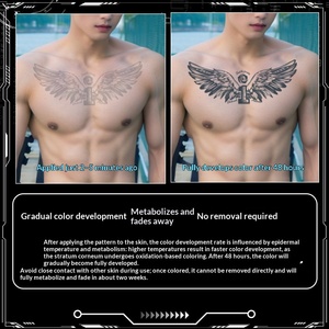 <span class=keywords><strong>Tatuajes</strong></span> Temporales para el Pecho, Resistentes al Agua, <span class=keywords><strong>de</strong></span> Larga Duración, Anti-Sudor, No Reflectantes, con Formas Geométricas, Lujosos y Atrevidos, para Hombres y Mujeres - Product Image 4