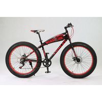 Nouveau design Vélo à pneus larges Shark en gros, cadre en aluminium 26*4.0, 21 vitesses, frein à disque
